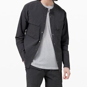 Lululemon Confluence Snapdown Shirt Graphite Grey Sz XS